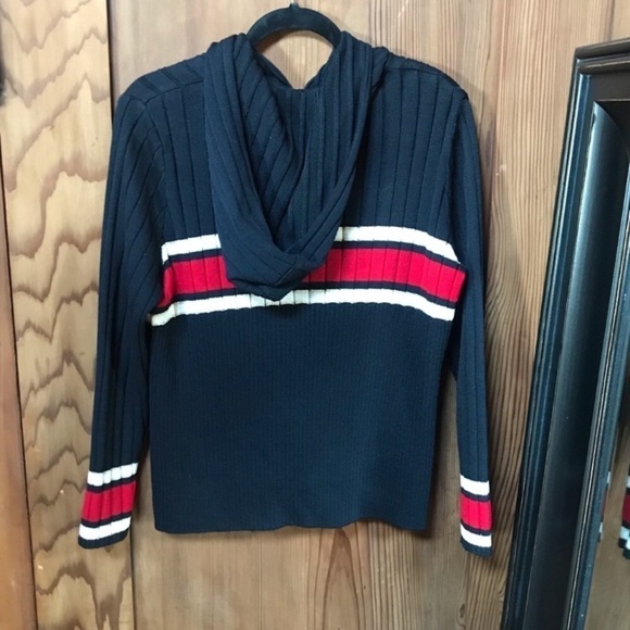 ST JOHN SPORT Striped Hoodie Full Zip - Picture 3 of 8